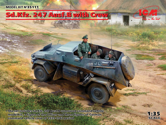 ICM - Sd.Kfz.247 Ausf/B W/Crew 1:35