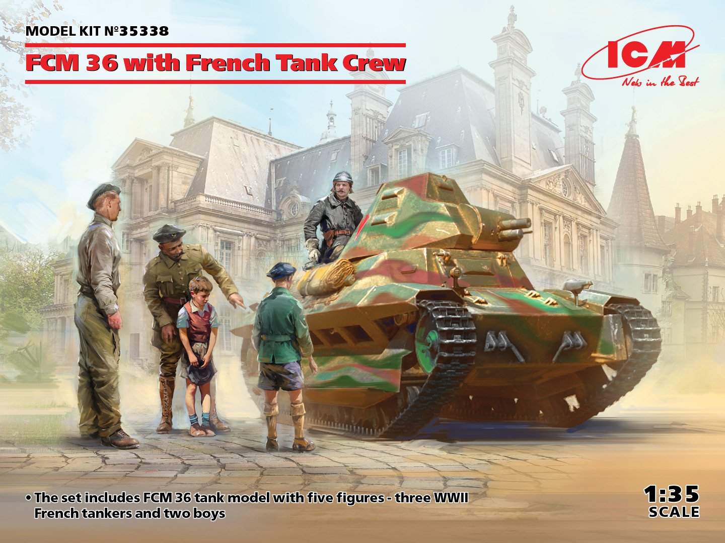 ICM - FCM 36 French Light Tank W/French Crew