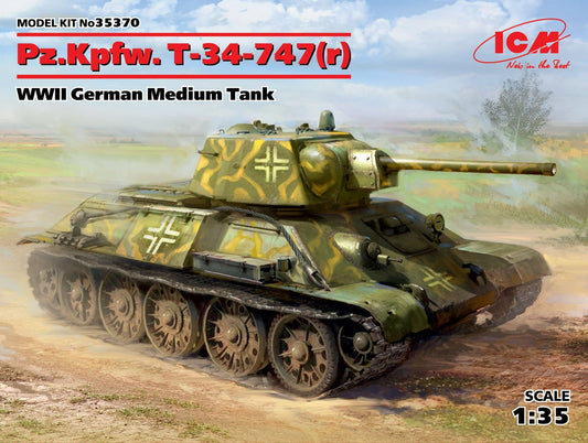 ICM - WWII PzKpfw T-34-747Med Tnk:35