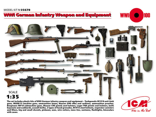 ICM - WW1 German infantry weapons&equip 1:35