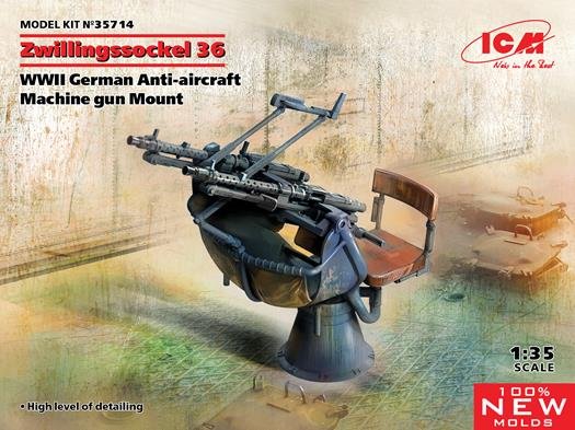 ICM - WWII German Zwillingssockel AA Gun 1:35