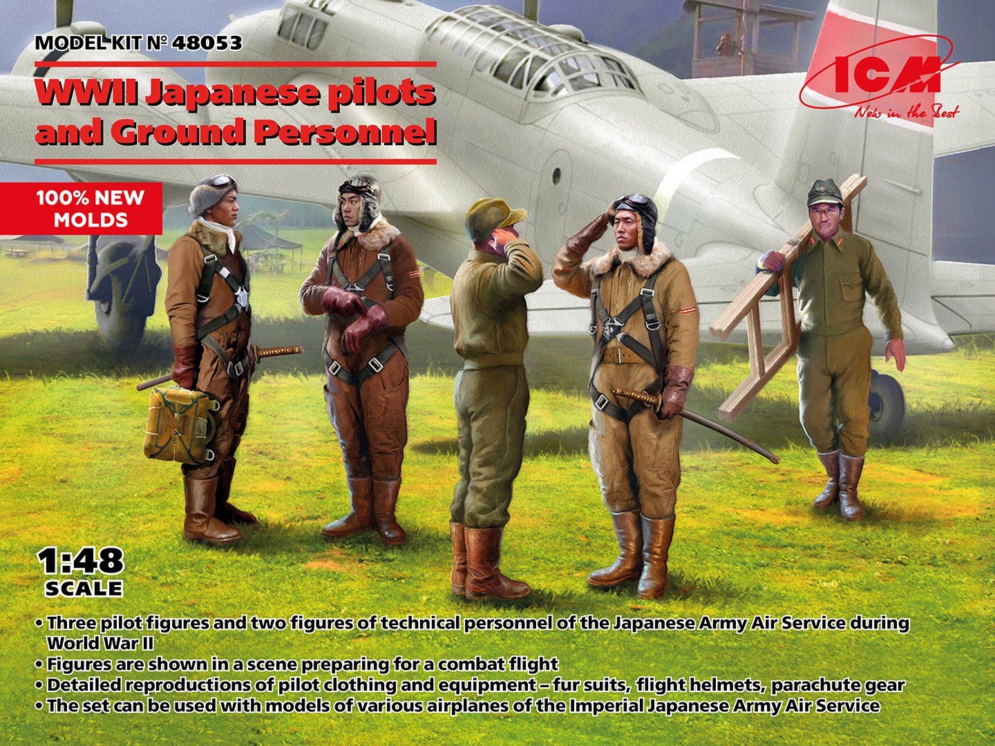 ICM - WW2 Japanese Pilots&Ground Crew 1:48