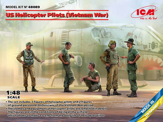 ICM - US Helicopter Pilots Vietnam War 1:48