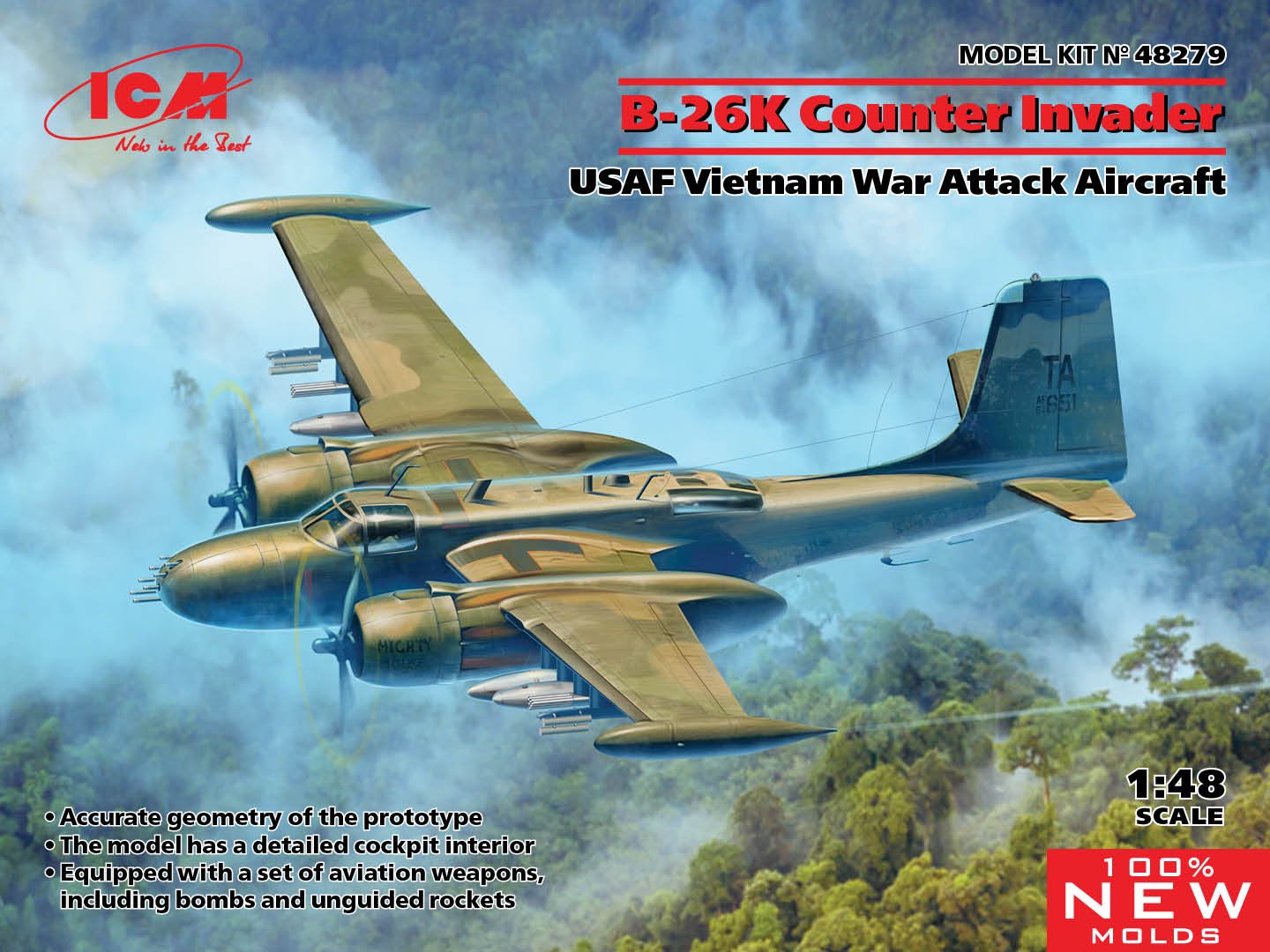ICM - USAF B-26K Counter Invader Attack 1:48