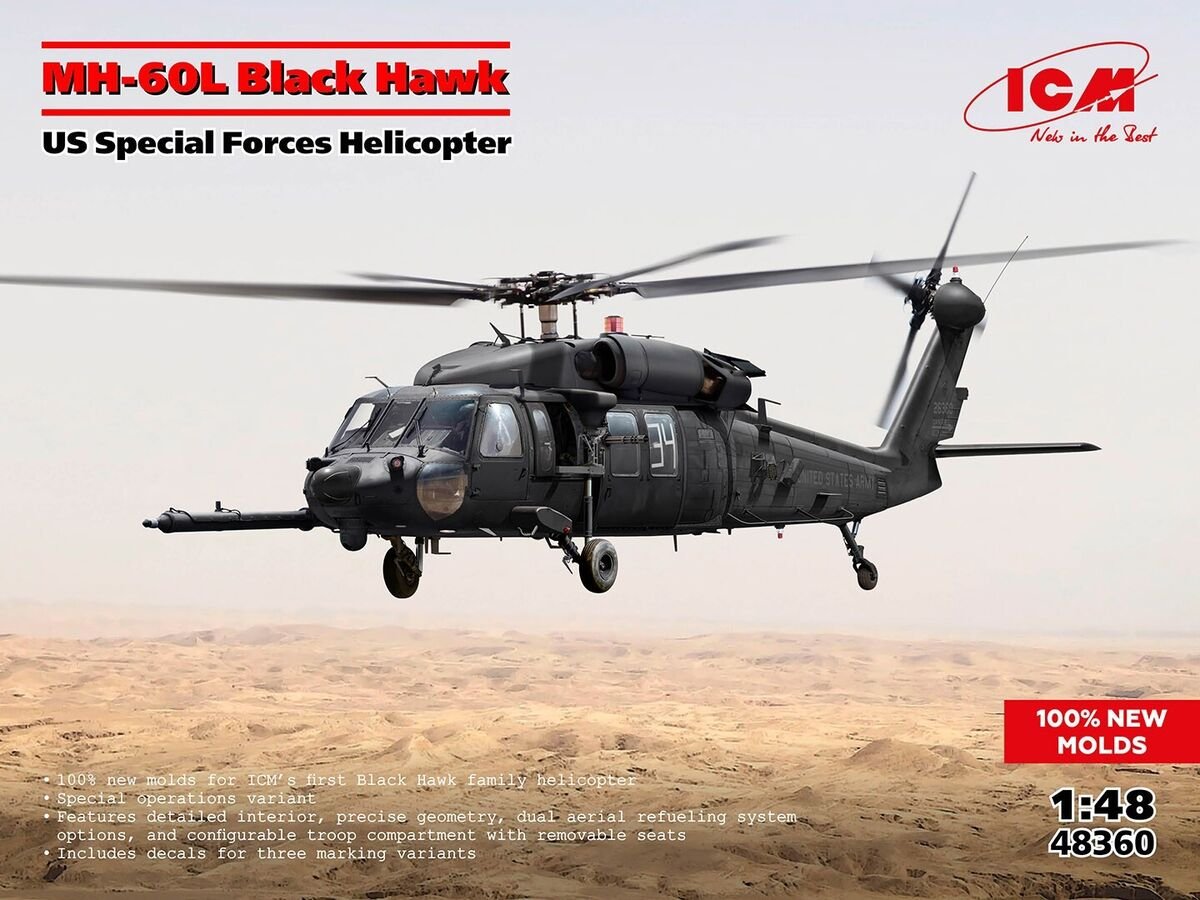ICM - MH60L Black Hawk US Special Forces 1:48