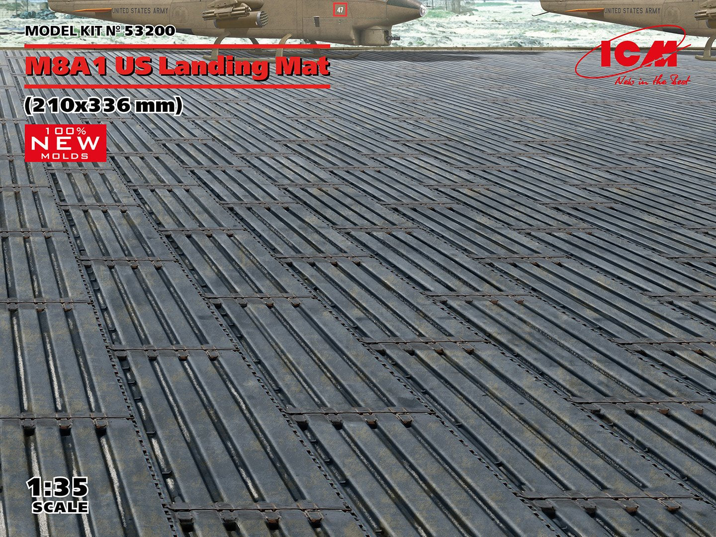 ICM - M8A1 US landing mat 8.25'x13.25' 1:35