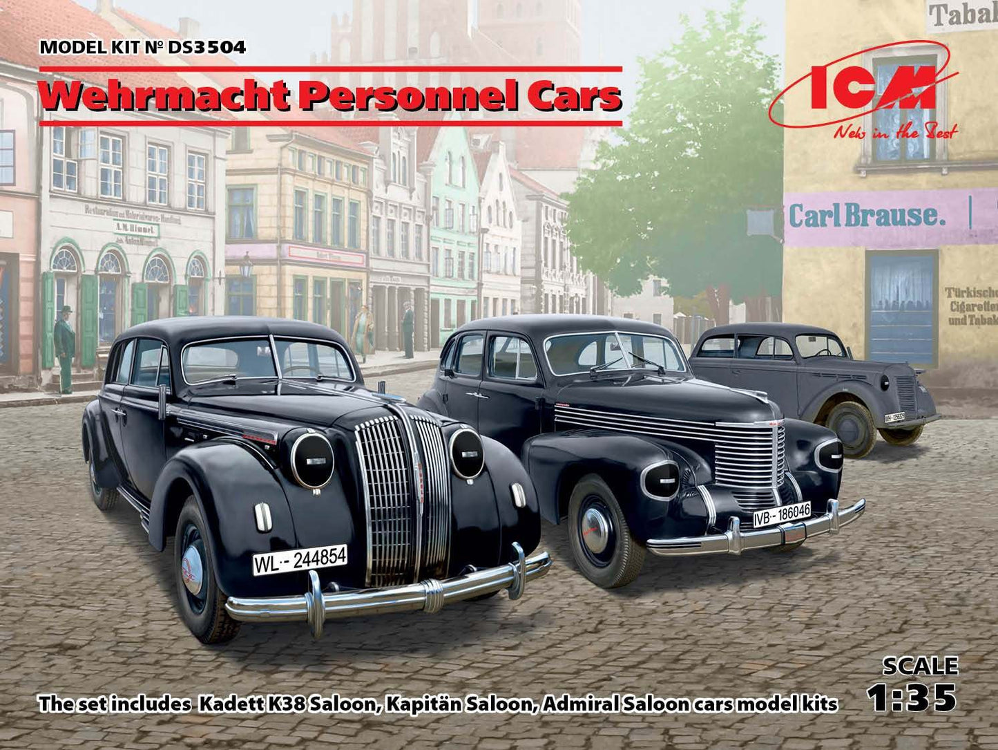 ICM - Wehrmacht Cars Kadett Kapitan Admi 1:35