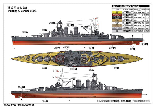 I Love Kit - HMS Hood 1941 Top Grade 1:700