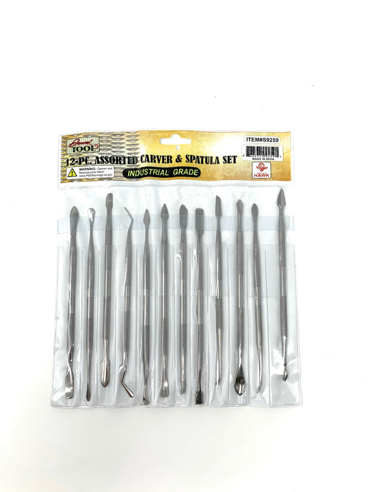 12-PC Assorted Carver & Spatula Set