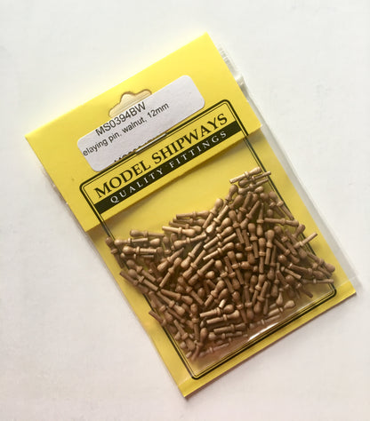 Model Expo - 15/32" (12mm) Walnut Belaying Pin 150 pcs