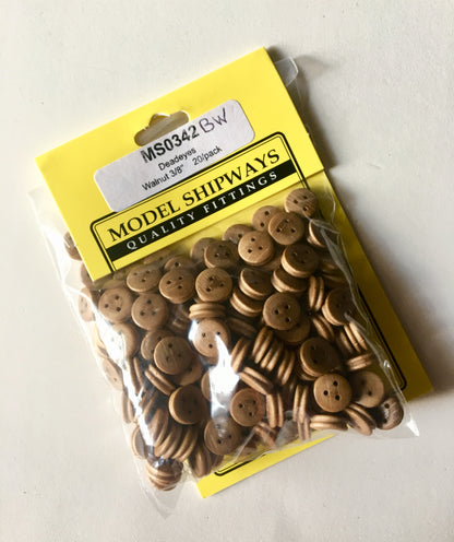 Model Expo - 3/8" (9mm) Walnut Deadeye 150 pcs