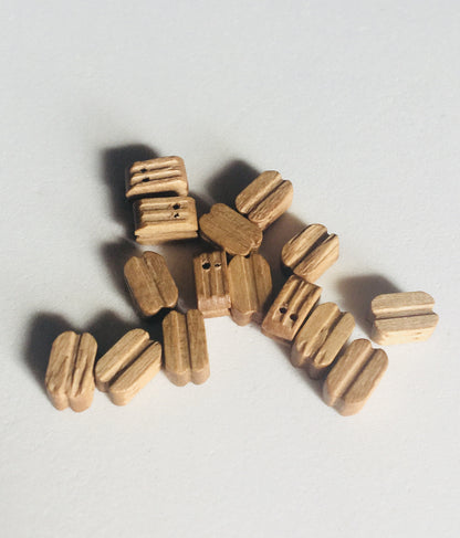 Model Expo - 1/4" (7mm) Walnut Double Sheave Block 30 pcs