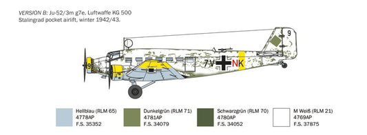 Italeri - 1:72 Junkers Ju.52/3m