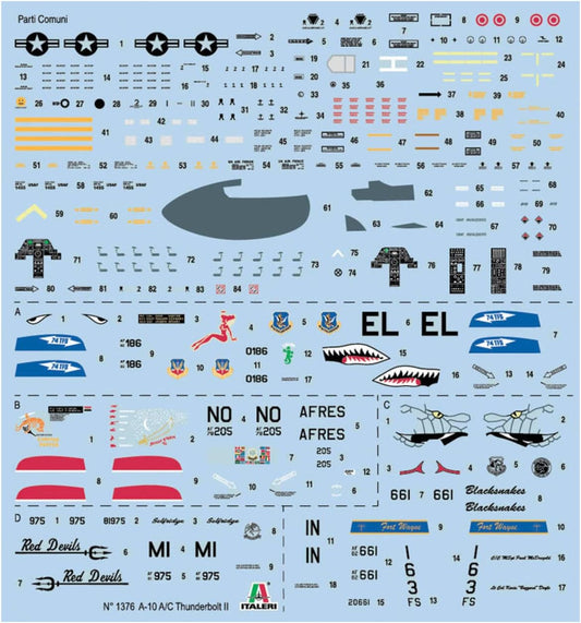 Italeri - 1376 1: 72 A-10 Gulf War