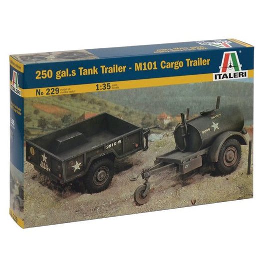 Italeri - 250gal TANK TRAILER & M109 :35