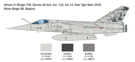 Italeri - 1:48 Mirage F1 C/CR