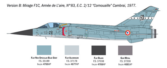 Italeri - 1:48 Mirage F1 C/CR