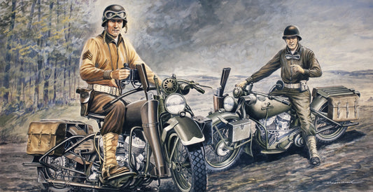 Italeri - 1:35 U.S. MOTORCYCLES WW2