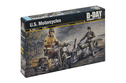 Italeri - 1:35 U.S. MOTORCYCLES WW2