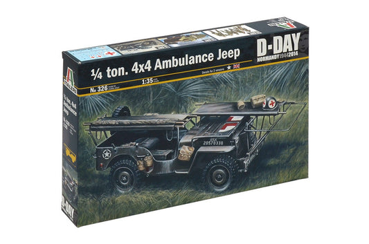 Italeri - 1/4 TON. 4x4 AMBULANCE JEEP 1:35 Scale