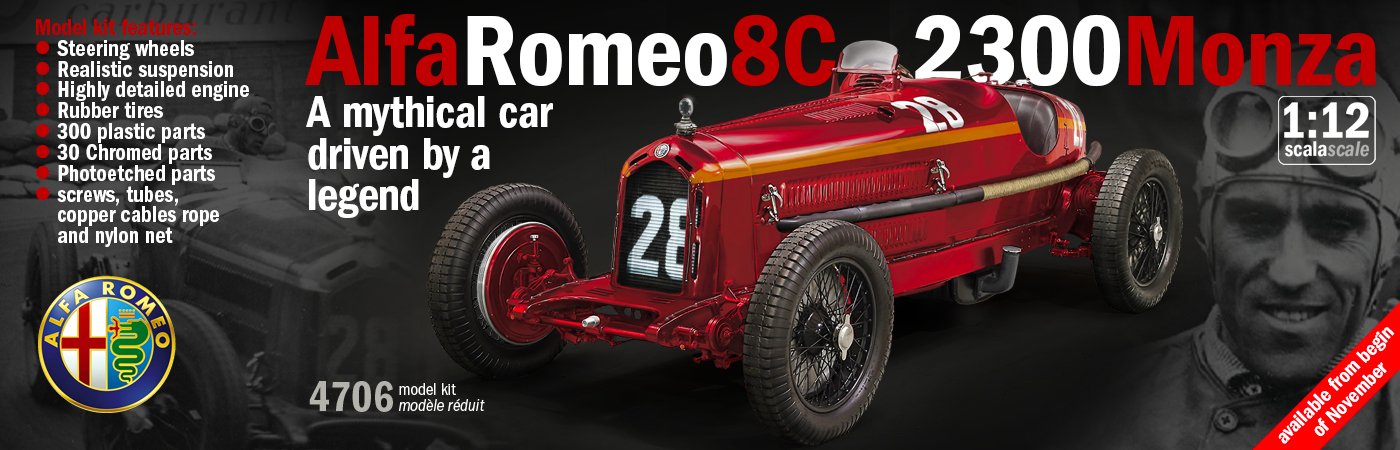 Italeri - Alfa Romeo 8C 2300 Monza Tazio Nuvola:12