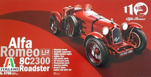 Italeri - ALFA ROMEO 8C/2300 (1931-1933) 110 ANNIVERSARY 1/12 Scale