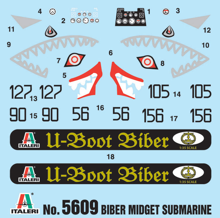 Italeri - 1:35 U-Boot ''Biber'' Midget Submarine