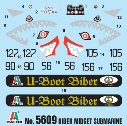 Italeri - 1:35 U-Boot ''Biber'' Midget Submarine