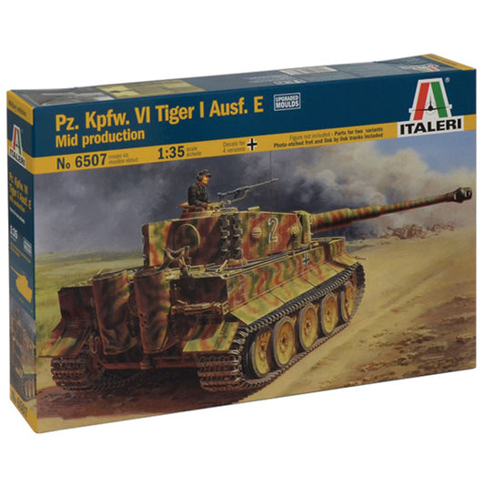 Italeri - PZ.KPFW.VI TIGER I AUSF.E MID PRODUCT'N 1/35 Scale