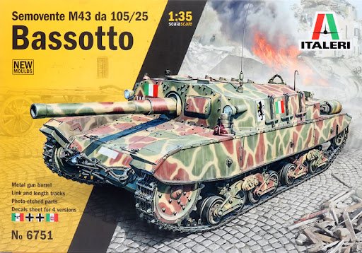 Italeri - Semovente M43 da 105/25 Bassotto 1:35