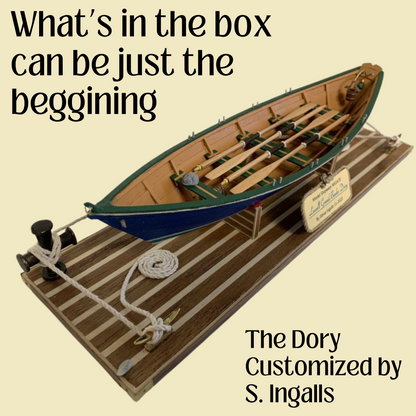 Model Shipways Lowell Grand Banks Dory 1:24 Scale  with Tools, Glue & Paint