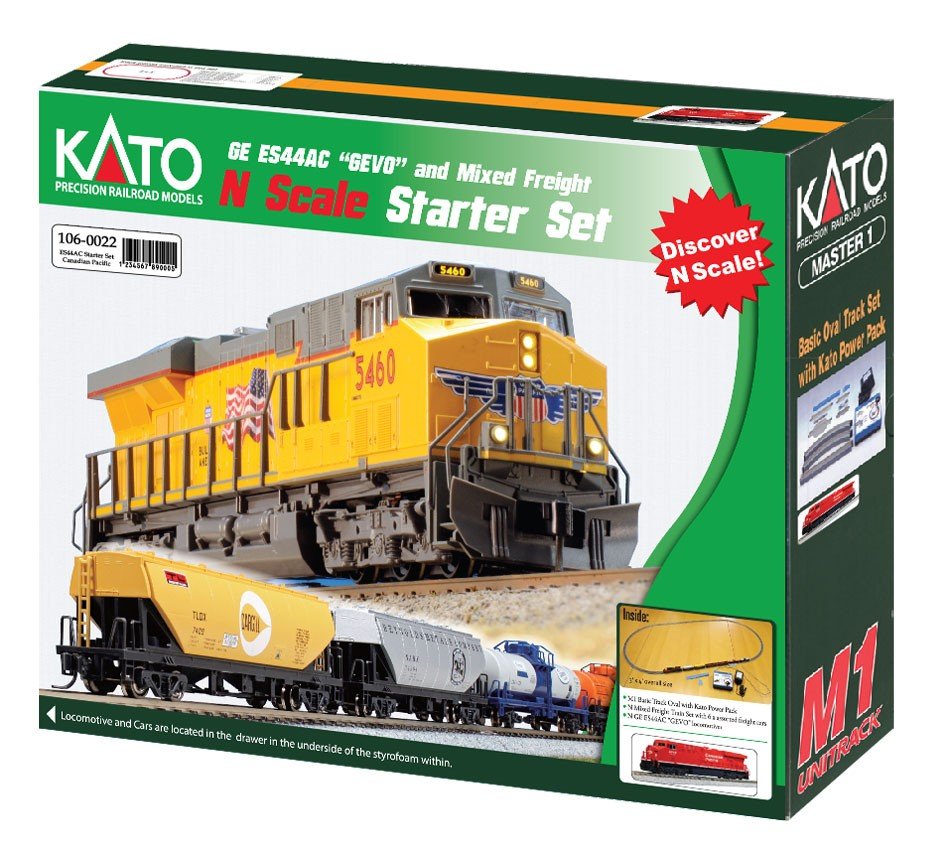 Kato - N Ess44Ac Gevo Freight CP Train Set w/PP