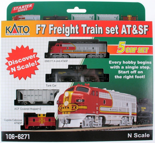 Kato - N Emd F7 Freight Train Atsf