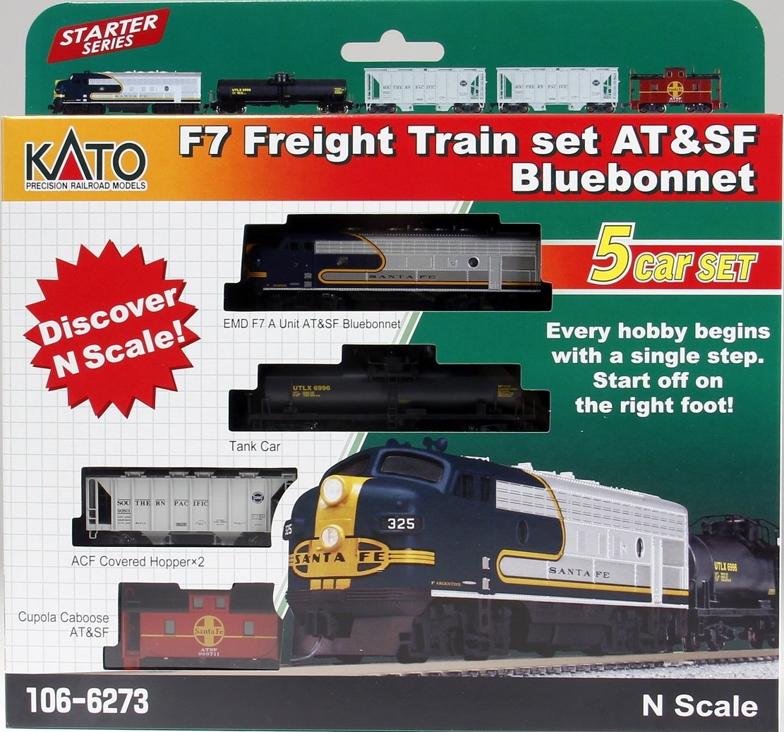 Kato - N F7 Freight Train Set Atsf