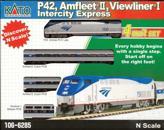 Kato - N P42 Amfleet Viewliner 4unit Lighted