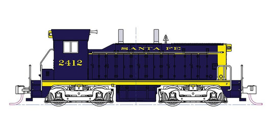 Kato - EMD NW2 AT&SF #2414 w/Preinstalled DCC N