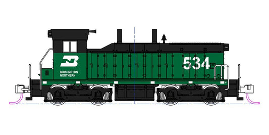 Kato - EMD NW2 BurNrt #534 w/Preinstalled DCC N