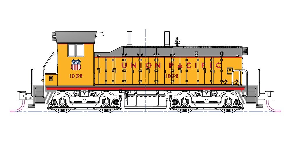 KATO - EMD NW2 UNION Pacific #1032 N SCALE