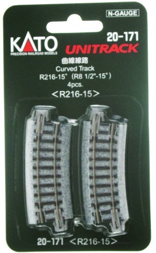 Kato - N R218-15 Curve Track 4pk