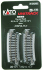 Kato - N R218-15 Curve Track 4pk
