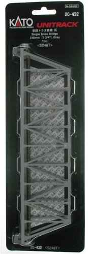 Kato - N Sgl Truss Bridge Gry 248mm