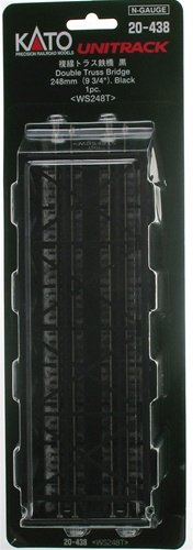 Kato - N Dbl Truss Bridge Blk 248mm
