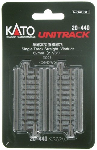 Kato - N Sgl Viaduct Straight 62mm