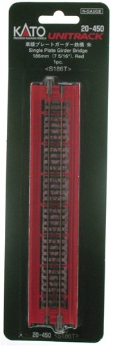 Kato - N Plate Girder Bridge Red 186m