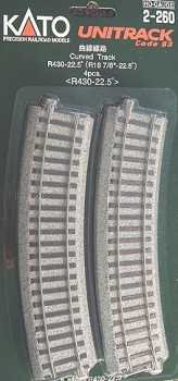 Kato - Ho R430 16 7/8 Curve Track 4pk