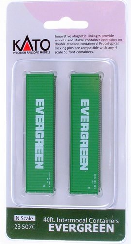 Kato - N Evergreen 40'Containers (2)