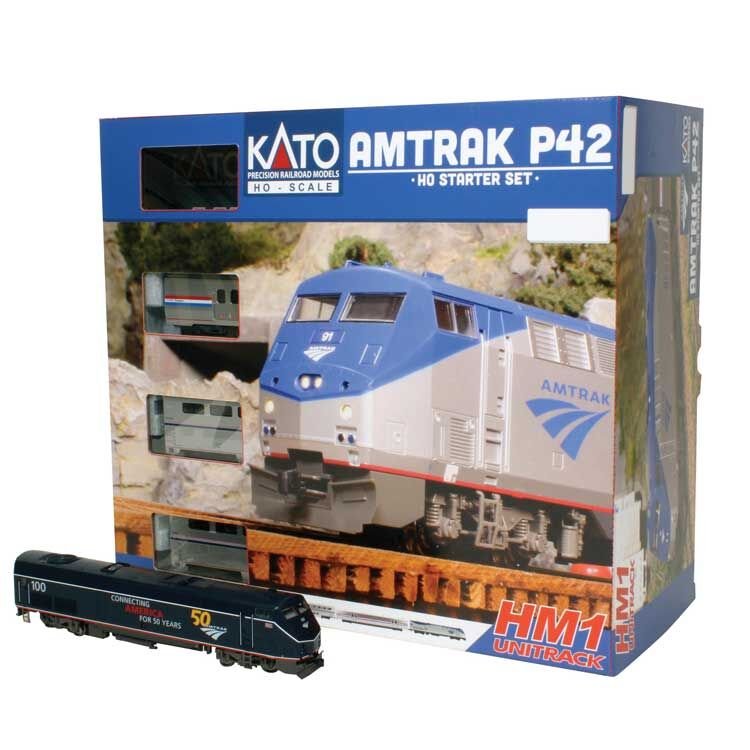 Kato - HO Amtrak P42 Starter Set(Mid Blue#100)