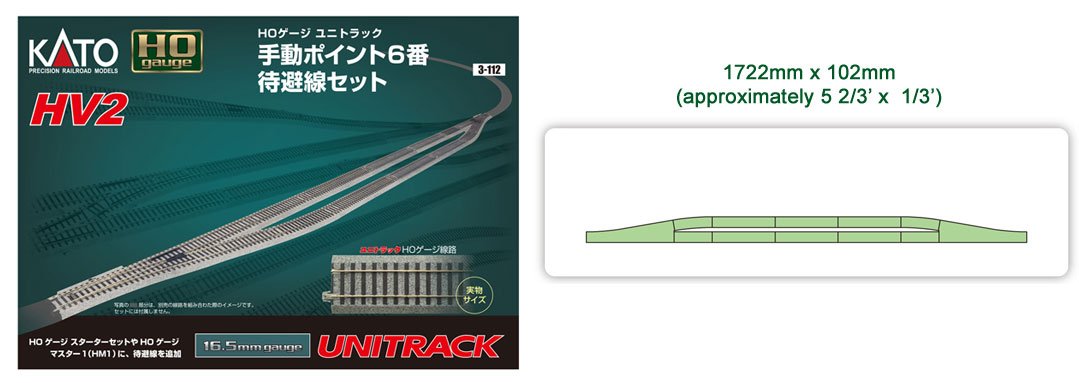 Kato - Ho Hv2 Passing Track Set W/Mt