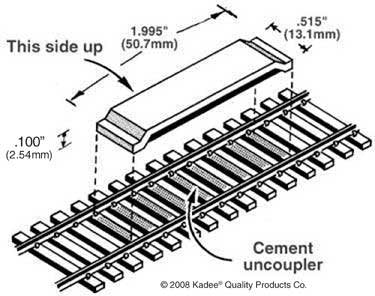 Kadee - Ho Code 83 Delayed Betwn Rails