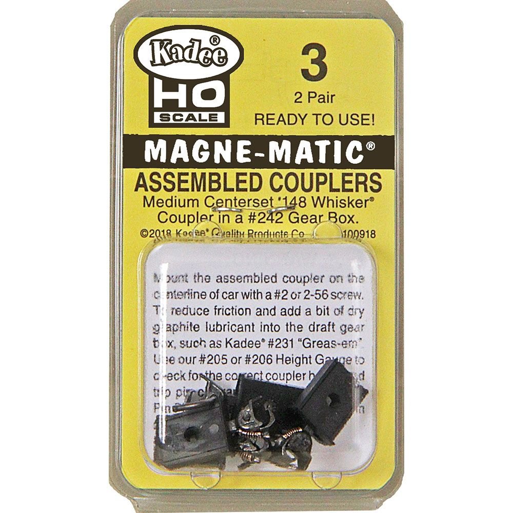 Kadee - HO Assembled #148 Medium Centerset Shank